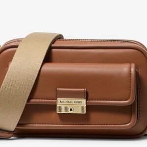 Michael Kors Tan Crossbody with Gold Accents